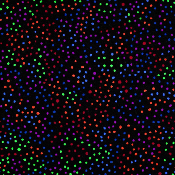 Dots Aglow Fluorescent Tile