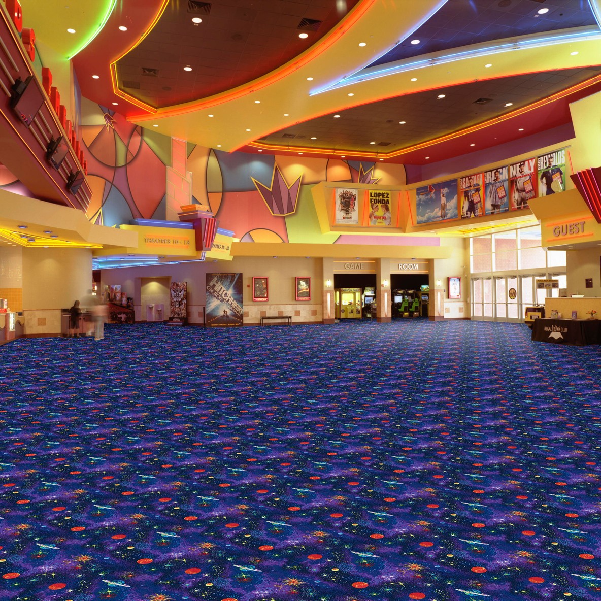 Space Explorer Fluorescent Quick Ship Carpet Joy Carpets