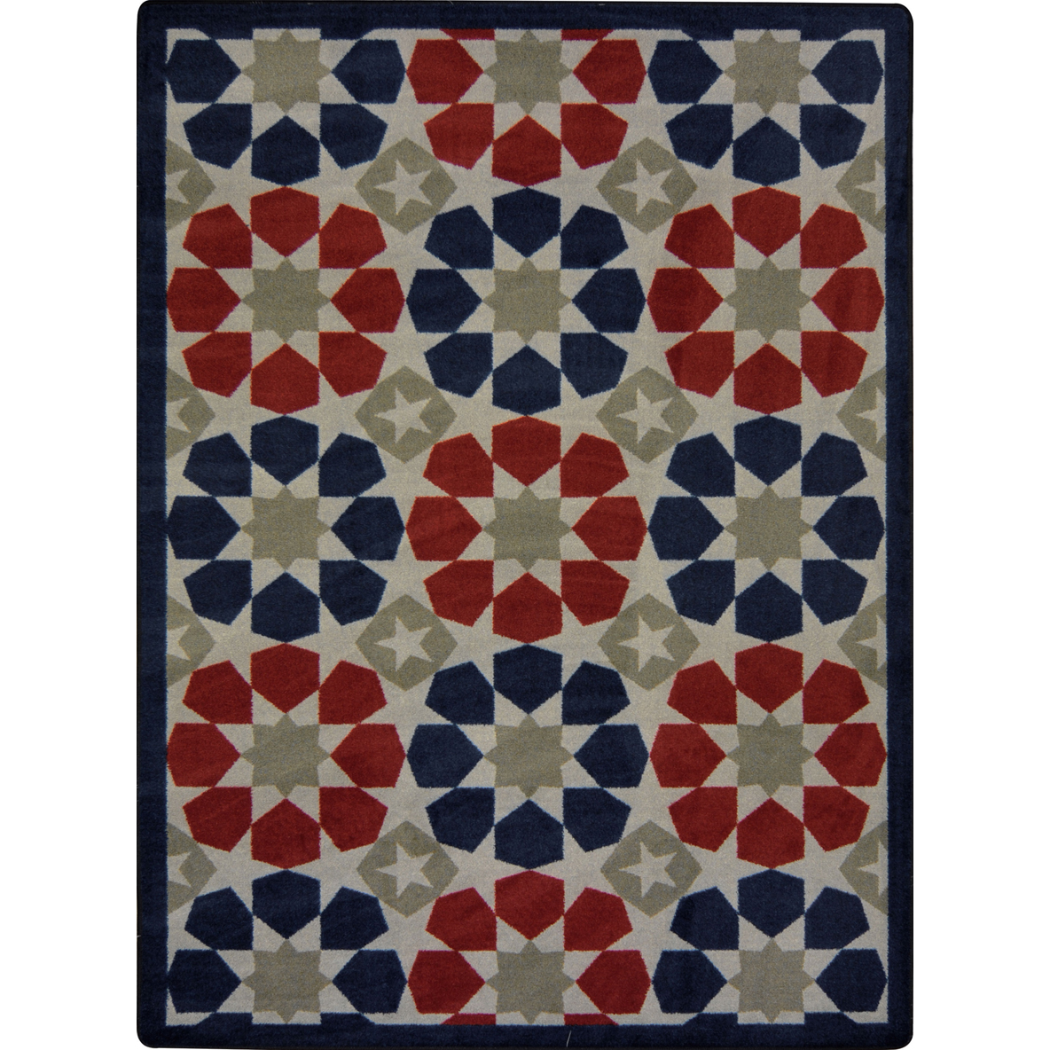 64-Inch by 92-Inch by 0.36-Inch Green Joy Carpets Kaleidoscope Pacific Rim Whimsical Area Rugs