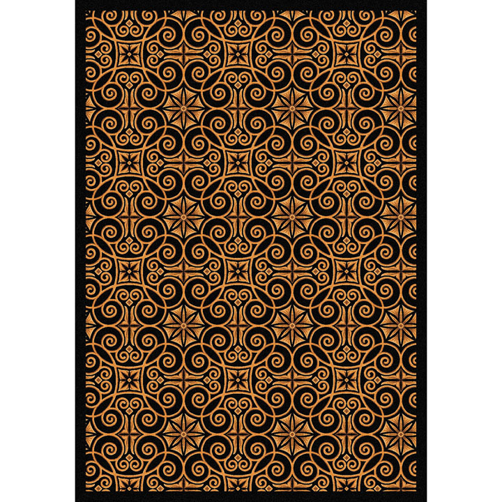 Joy Carpets Any Day Matinee - Theater Area Rugs Queen Anne, 3'10 x 5'4, Burgundy